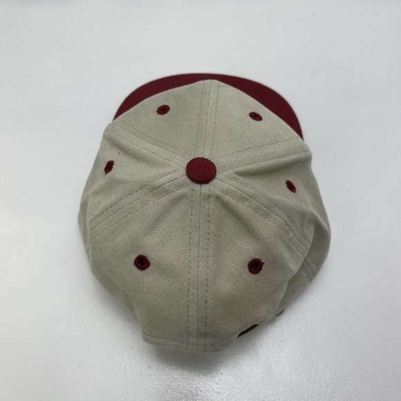 Allied Signal Hat Cap Headmaster Brown Red Adjustable Strapback Embroidered VTG - Picture 9 of 12